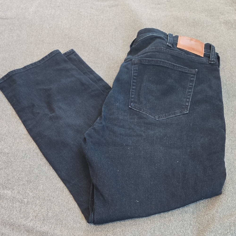 Madewell Men's Straight Dark Blue Jeans